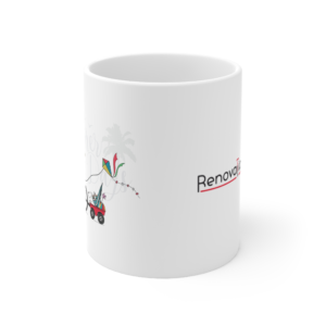 Ceramic Mug — Summer Bike Ride Design (11oz & 15oz)