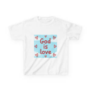 Kids T-Shirt — "God is Love" Heart Graphic