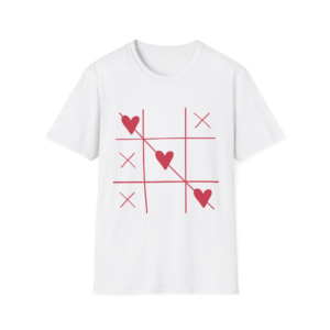 T-Shirt — Tic-Tac-Love Heart Grid Valentine Tee