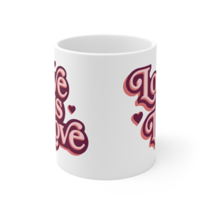 Love Is Love Mug — Retro Pride Coffee Cup (11oz)