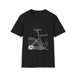 Bike Line Art T-Shirt — Minimal Cycling Graphic Tee